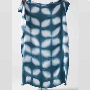 Anthropologie Gauzy Tie Dye Throw